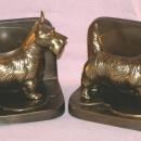 Frankart SCOTTY DOGS Grey Metal Bookends - Metalware