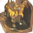 Frankart SCOTTY DOGS Grey Metal Bookends - Metalware