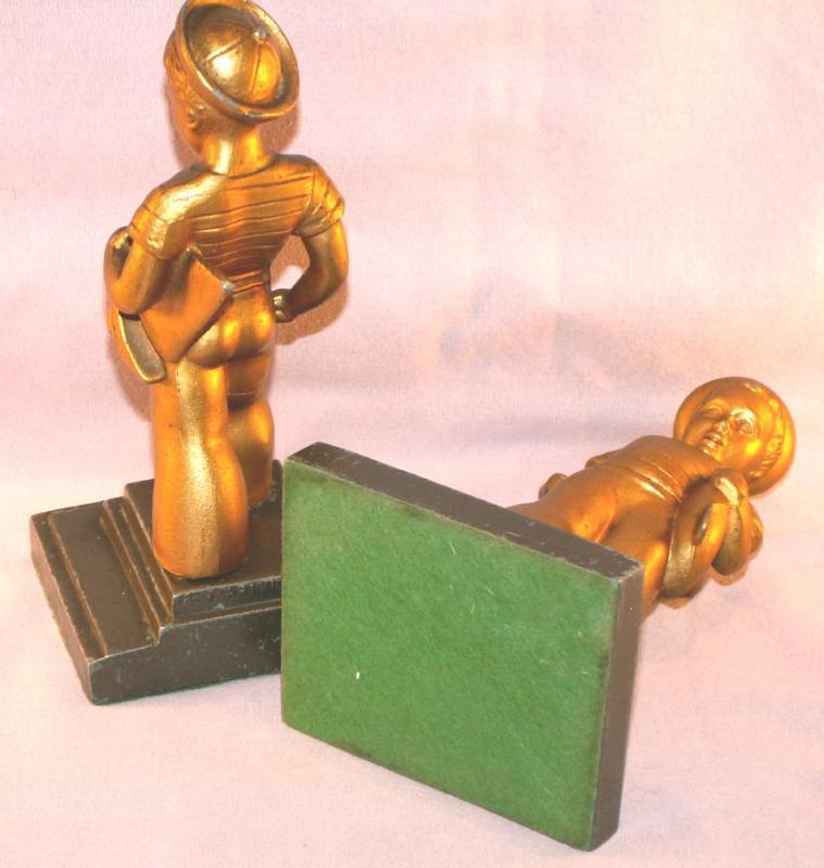 Frankart SAILOR BOY Cast Metal Bookends - Metalware