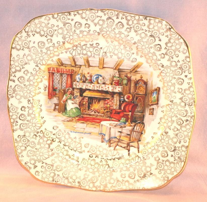 Decorative ENGLISHMAN'S FIRESIDE Porcelain Plate