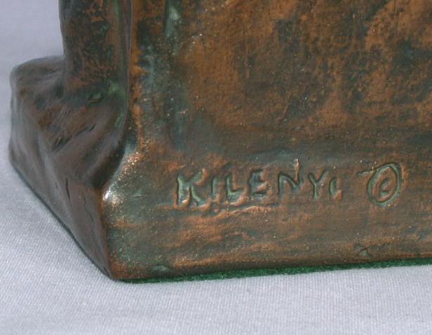 Bronze Clad THE BUILDER bOOKENDS - Metalware