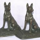 Cast Iron GERMAN SHEPHERD Bookends - Metalware