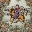 Chaucer's Canterbury Tales Porcelain Plate - THE NUN'S PRIEST