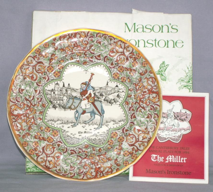 Chaucer's Canterbury Tales Porcelain Plate - THE MILLER