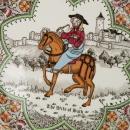 Chaucer's Canterbury Tales Porcelain Plate - THE WIFE OF BATH