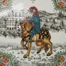 Chaucer's Canterbury Tales Porcelain Plate - THE KNIGHT