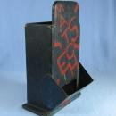 Folk Art MATCH HOLDER - Hand Painted Antique Woodenware