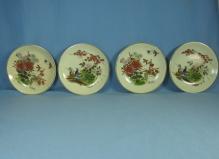 Satsuma Oriental Plate Group - Vintage Porcelain 4pc set