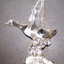 Heisey Mallard Marked WINGS Half - Glass