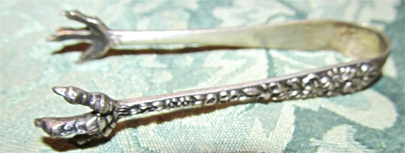 Old Sterling Sugar Tongs KIRK - Silver