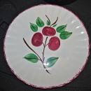 Blue Ridge Cherry Bounce Colonial Plate - Fine Porcelain Pottery