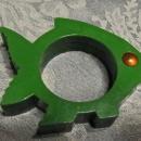 Green Fish Bakelite Napkin Ring - Collectibles