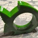 Green Fish Bakelite Napkin Ring - Collectibles