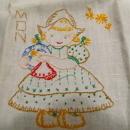 Dutch Embroidery Days of the Week Towels - Textiles
