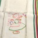 Dutch Embroidery Days of the Week Towels - Textiles