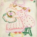 Dutch Embroidery Days of the Week Towels - Textiles