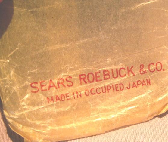 SEARS Occupied Japan Pocket Hand Warmer in Original Pouch - Metalware