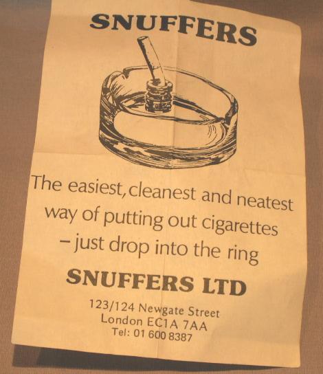 English Gold Plated CIGARETTE SNUFFERS - Tobacciana