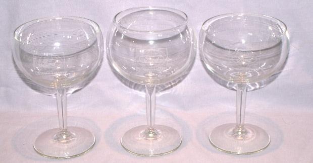 3 FORD 75th Anniversary Champagne Glasses - Advertising