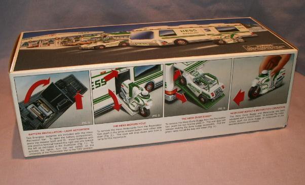 HESS 1998 Recreation Van with Dune Buggy and Motorcycle in Original Box - Toys