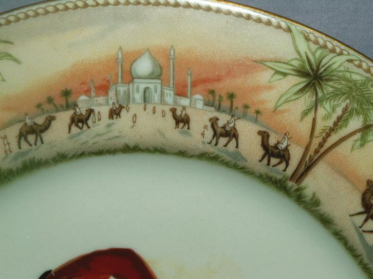 Comical Shriner CLOWN Masonic Freemason Porcelain Dinner Plate