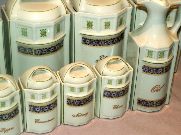 German 28 Piece Porcelain KITCHEN SPICE SET