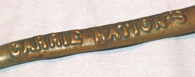 Replica of CARRIE NATION'S Hatchet - Metalware