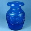 Vintage PAIRPOINT Peacock Blue Glass Vase
