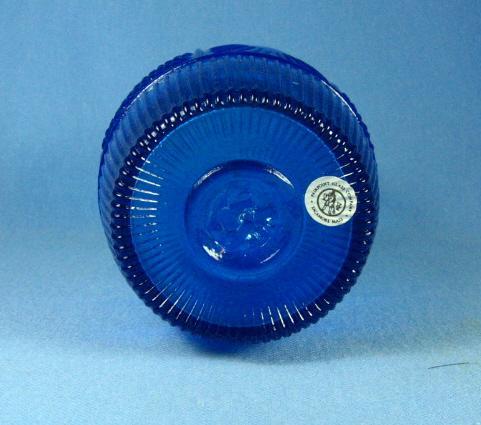 Vintage PAIRPOINT Peacock Blue Glass Vase