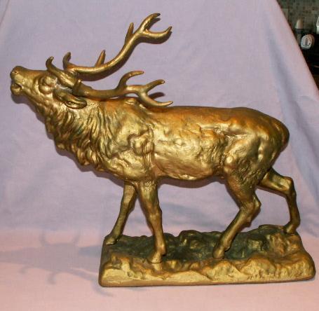 Cast Metal ELK Figurine - Metalware