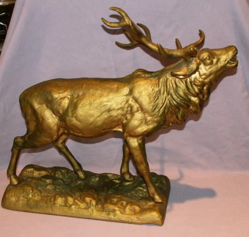 Cast Metal ELK Figurine - Metalware