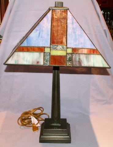 Stained Glass Art Deco Table Lamp - Fine Art & Lamps