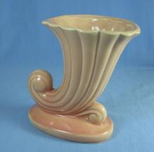 Cornucopia Vase - Vintage McCoy USA Pottery