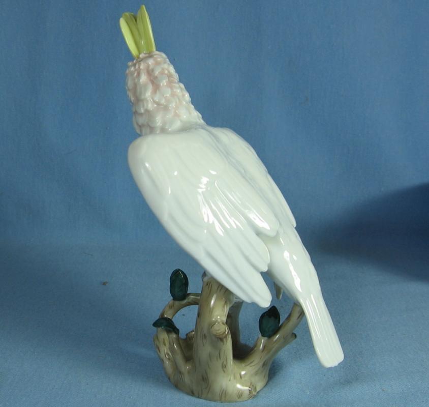 Wien PARROT Bird Figurine - Antique Augarten Porcelain
