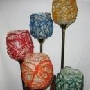 Danish Modern Eames Era ~ Lucite Spaghetti Globe Floor Lamp - Vintage Retro Mid Century Modern Lighting
