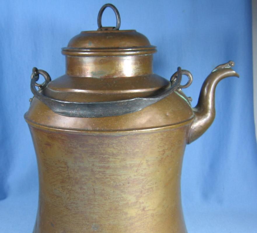 Lumberjack Copper TEAPOT or COFFEE KETTLE - Antique metalware