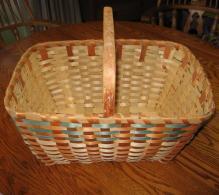 1930's Basket Splint Ash Wood Native American Indian Woven Basket - Antique Ethnographic