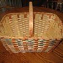 1930's Basket Splint Ash Wood Native American Indian Woven Basket - Antique Ethnographic