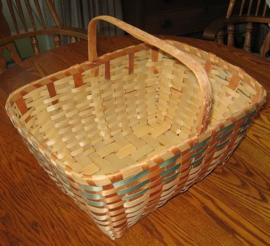 1930's Basket Splint Ash Wood Native American Indian Woven Basket - Antique Ethnographic