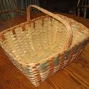 1930's Basket Splint Ash Wood Native American Indian Woven Basket - Antique Ethnographic