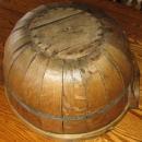 Rare 1/2 Bushel Oak GATHERING BASKET - Antique Field Harvest Basket