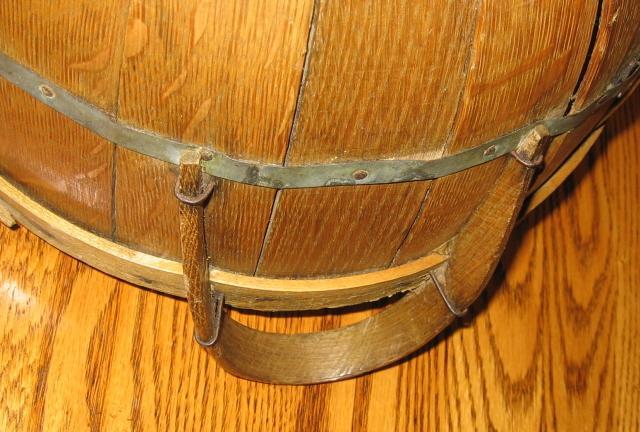 Rare 1/2 Bushel Oak GATHERING BASKET - Antique Field Harvest Basket