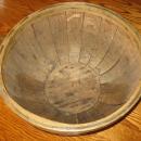 Rare 1/2 Bushel Oak GATHERING BASKET - Antique Field Harvest Basket