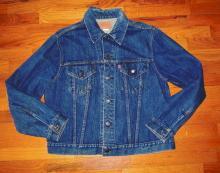LEVIS Denim JACKET - Vintage 1970's Red Label Collectible