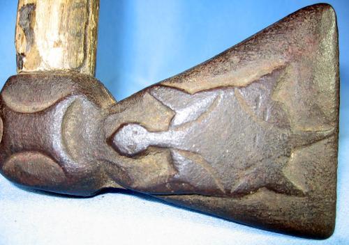 Native American Indian TRADE AXE Spiked Tomahawk - ethnographic