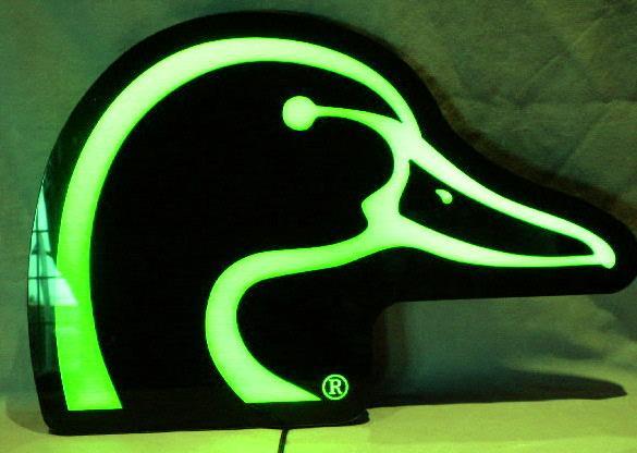 Unique DUCKS UNLIMITED Lighted Head Sign - Sporting
