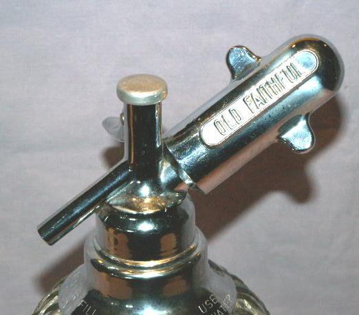OLD FAITHFUL Seltzer Bottle - Glass