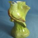 Czech BLUE BIRD Planter Vase - Vintage pottery