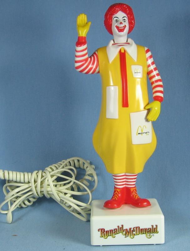 Rare Standing RONALD McDonald TELEPHONE - 1985 Collectible