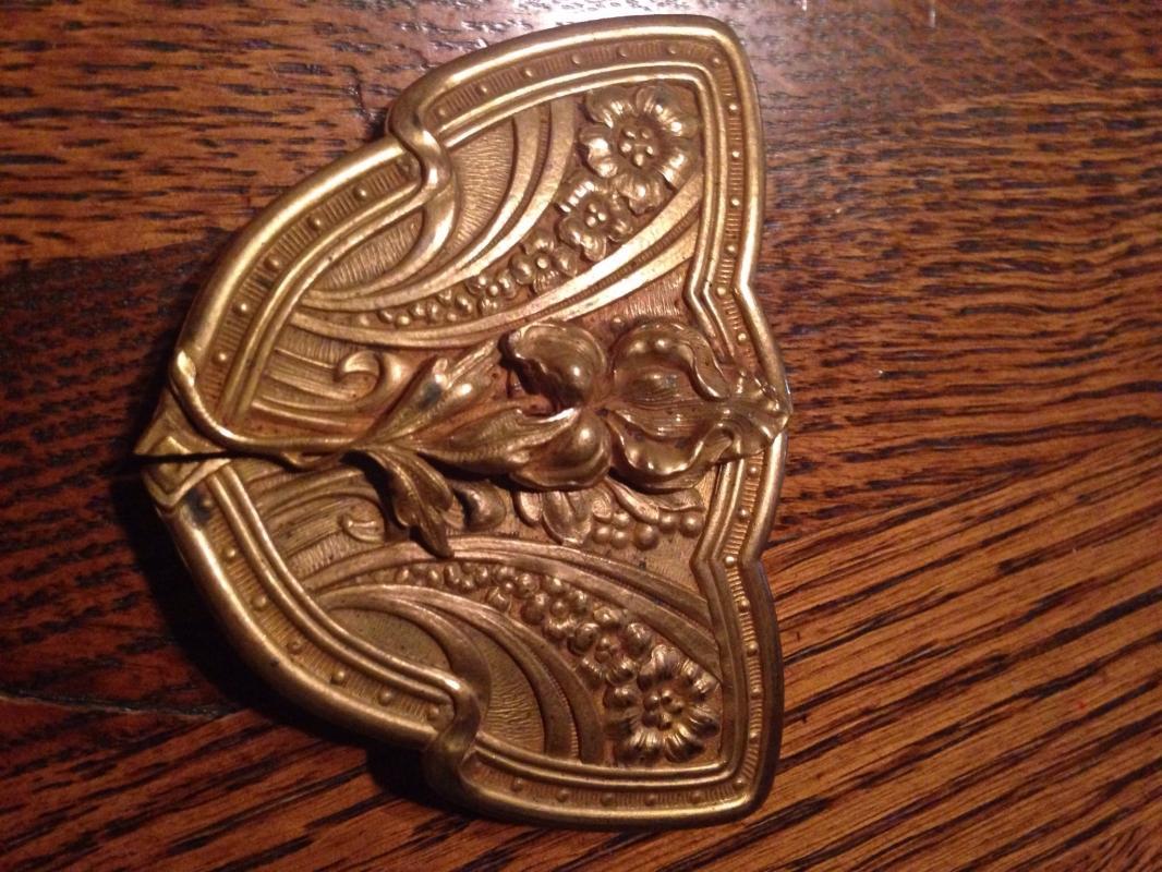 Brass Belt Victorian Buckle - Jewelry